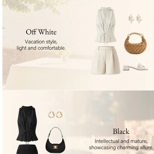 Sleeveless OGL Tops Bundle, 1 Black & 1 Cream; Cream is NWT, size L